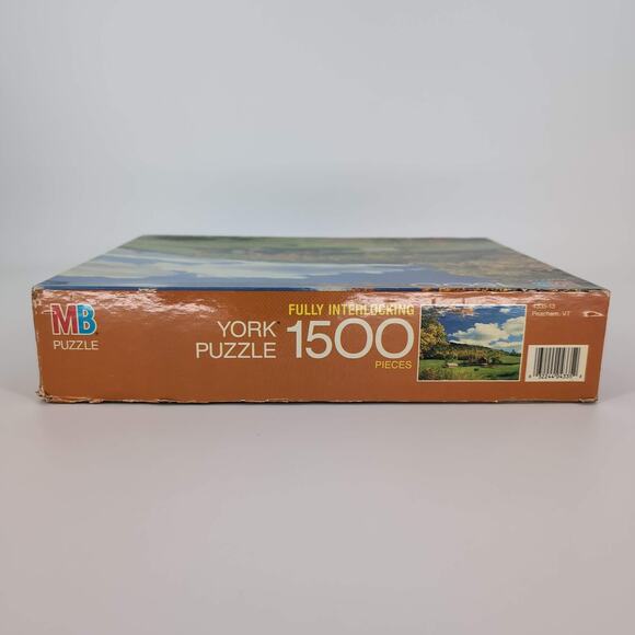 MB Milton Bradley 1500 Fully Interlocking Piece "Peacham, VT" Jigsaw Puzzle GUC - Picture 6 of 10